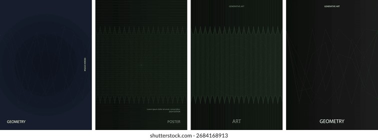 Minimal Vector Layout, Poster Vector Design with Dynamic Abstract Background