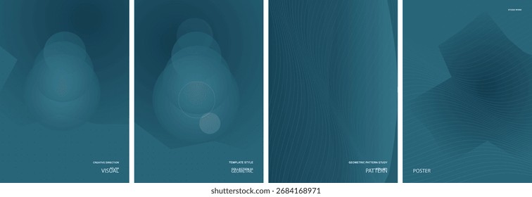 Minimal Vector Layout, Poster Vector Design with Dynamic Abstract Background
