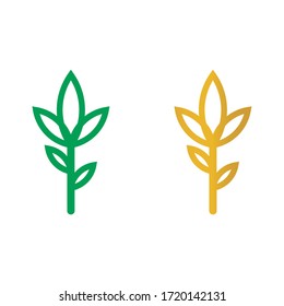 Minimales Design des Vektorblattsymbols