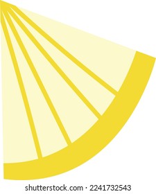 Minimal Vector lemon slice for background