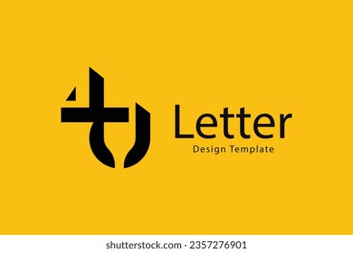 Minimal vector letter t logo design template