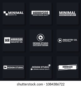 Minimal Vector Logo for banner, poster, flyer