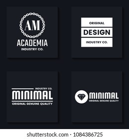 Minimal Vector Logo for banner, poster, flyer