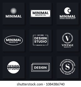 Minimal Vector Logo for banner, poster, flyer