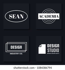 Minimal Vector Logo for banner, poster, flyer