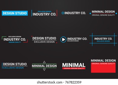 Minimal Vector Logo for banner, poster, flyer