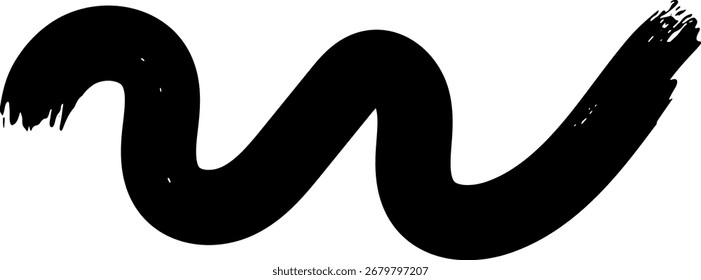 Projeto de ilustração de pintura de vetor mínimo pinceladas traçados