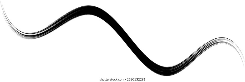 Projeto de ilustração de pintura de vetor mínimo pinceladas traçados