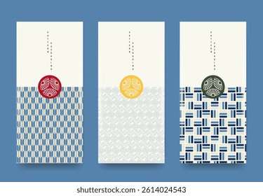 Minimal vector pattern designs inspired by traditional Japanese motifs. Perfect for packaging, branding, and textile design.
