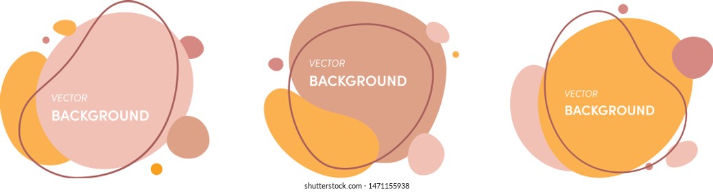 Minimal vector set of abstract backgrounds with the space for text