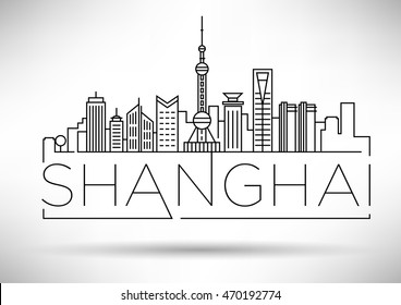 Shanghai Skyline Silhouette Images Stock Photos Vectors Shutterstock