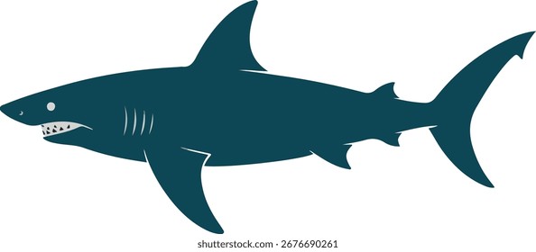 Ein minimaler Vektor Shark Silhouette