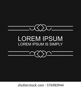 Minimal vector text template.