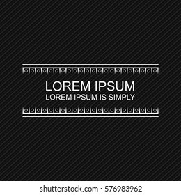 Minimal vector text template.