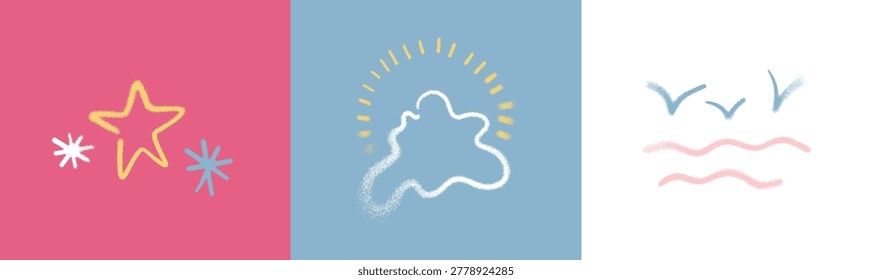 Minimal vector vacation emblem