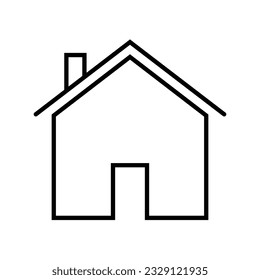 Symbol für die Startseite des Vektorsymbol mit minimalem Symbol