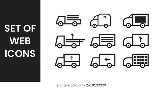 Minimal Vehicle Icons Fast Delivery