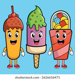 Minimal and versatile ice cream vector illustration in line art, silhouette, and icon styles. Perfect for logo design, clipart use, branding, packaging, and web design. Scalable and easy to edit, suit