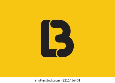 A minimal version of the BL logo. LB letter icon on luxury background. Letter logo idea with BL monogram initials. Logo and variety letter symbol of LB on background.