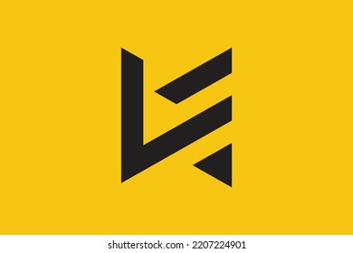 A minimal version of the WE logo. EW letter icon on luxury background. Letter logo idea with WE monogram initials. Logo and variety letter symbol of EW on background.