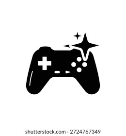 Video Icono de Vector de elemento de estrella de controlador de juego minimal