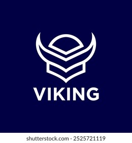 Minimal Viking Armor Helmet logo design, for Boat Ship, Cross Fit, Gym, Game Club, Sport