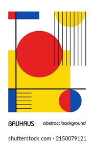 Afiches de diseño geométrico mínimo vintage de los años 20, arte de pared, plantilla, diseño con elementos de formas primitivas. Fondo de patrón retro Bauhaus, círculo abstracto vectorial, triángulo y arte de línea cuadrada. 