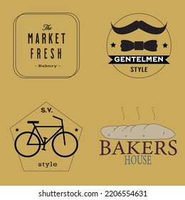 minimales Vintage-Logo-Design  