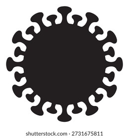 Minimal Virus and Coronavirus Icon.