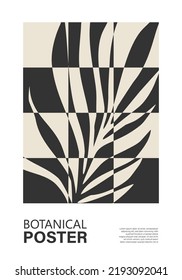 Minimales Tape-Poster mit abstrakter Kompositionskollektion