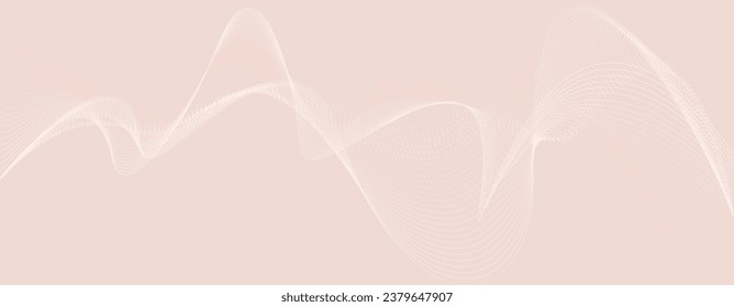 Minimal wall art. Soft pink and beige template with waves. Fashionable set of minimalistic covers. Minimal wall art.