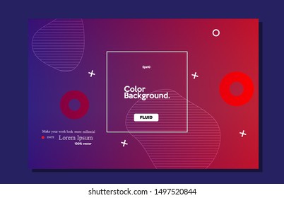 Minimal wallpaper design. Trendy background halftone gradient shape composition. Futuristic design modern composition. Eps10 Vector
