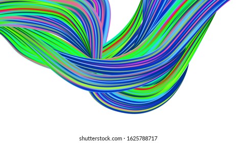 Minimal Watercolor Layout. Light Template for Cover, Poster, Banner, Greeting Card. Modern Digital Pattern with Rainbow Brush Strokes. Creative Neon Pink, Blue, Violet Background. Abstract Realistic