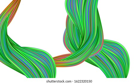 Minimal Watercolor Layout. Modern Digital Pattern with Rainbow Brush Strokes. Light Template for Cover, Poster, Banner, Greeting Card. Abstract Realistic Creative Neon Pink, Blue, Violet Background.