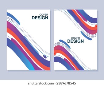Diseño de cubierta abstracta de ondas mínimas