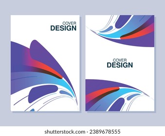 Minimal wave abstract cover design