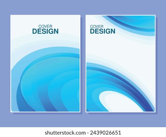 Minimal wave abstract cover design