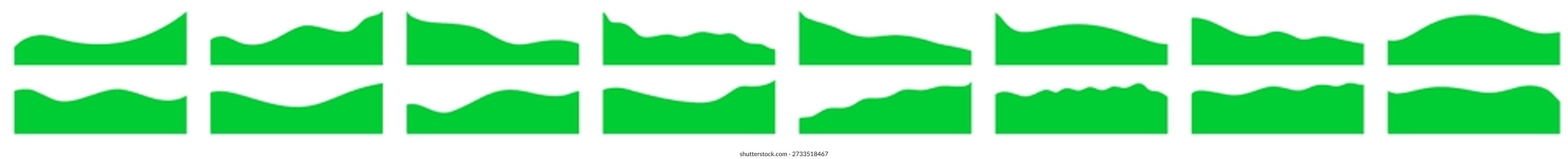 Minimal wave separator for website sections, smooth organic shape divider, clean website header with simple shape and subtle separator.