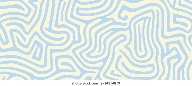 A minimal wavy abstract background with pastel blue and cream colors. abstract blue background. background vector illustration.