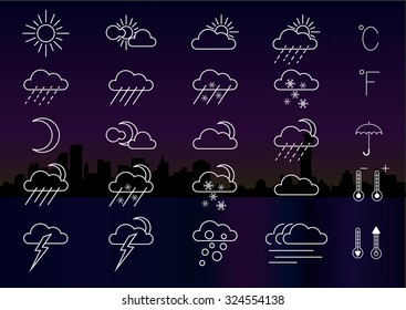 Minimal Weather Icon Set