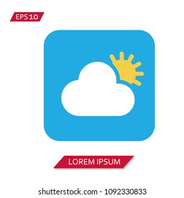 minimal weather vector icon symbol