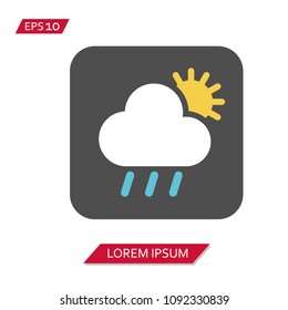 minimal weather vector icon symbol