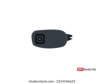 Minimal Web camera vector on a white background. Vector illustration. web camera icon. Design Template, security camera icons, video surveillance, cctv sign set