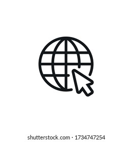 Minimal Web Icon - Outline vector