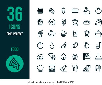 Minimal web icon set. Simple icons collection.	