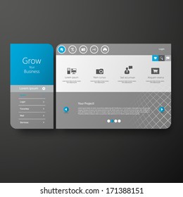 Minimal Website Template Design