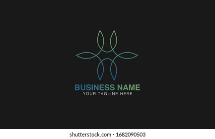 diseño vectorial del logotipo de wellness mínimo ilustración creativa