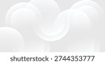 Minimal White Abstract Background With Soft Overlapping Circles And Subtle Gradient For Clean Design