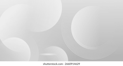 Minimal white abstract background with soft circles, ideal for clean and elegant design.