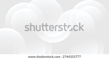 Minimal White Abstract Background With Soft Overlapping Circles And Subtle Gradient For Clean Design